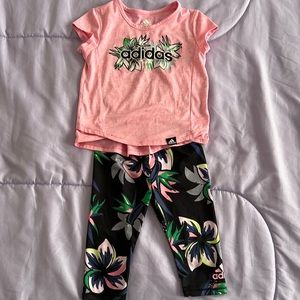 2t adidas capris set
